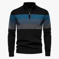 Burk Quarter Zip Pullover – Schwarz