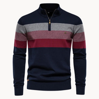 Burk Quarter Zip Pullover – Blau