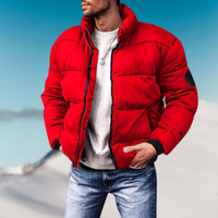 Brodie | Herren Pufferjacke mit stylischem Design – Rouge