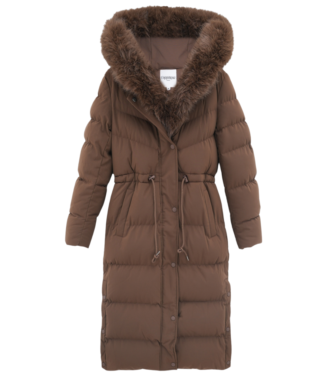 Aniela | Elegante Lange Jacke mit Pelz