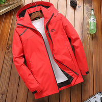 Wasserdichte Damen Regenjacke - Leicht & Warm für Herbst und Winter – Rot