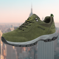 Bequeme orthopädische Herrenschuhe mit Komfortsohle – Grün
