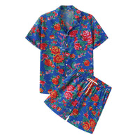 Sommerliches Herren 2-Teiliges Set – Blau
