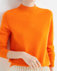 Damen Luxus Kaschmirpullover | Weich & Elegant – Orange
