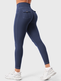 Ezaria | Atmungsaktive Sport Leggings für Damen Sommer – Marine