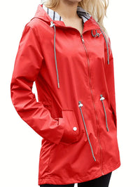Wasserdichte Winterjacke mit Kapuze für Damen - Wärmend und Winddicht – Rot