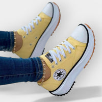 Orthopädische Damen Sneaker Bequem & Stylisch – Gelb