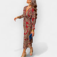 Nachhaltiges Elegantes Damen Kleid – Rot