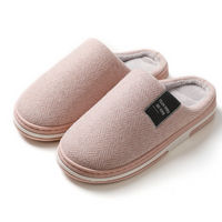 Bequeme Herren-Hausschuhe mit weicher Sohle – Rosa