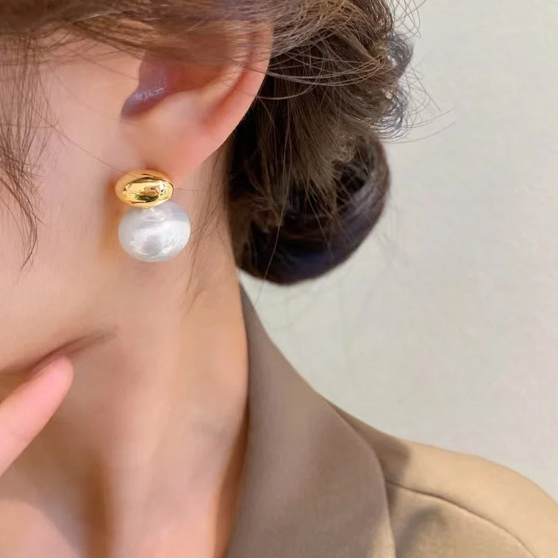 Vintage Perlen Ohrringe Damen Schmuck