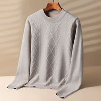 Herren Luxus Cashmere Cardigan Strickjacke – Beige