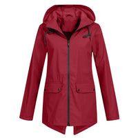 Regenjacke Damen Wasserdicht Mit Kapuze | Leicht & Zeitlos – Rot