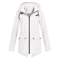 Regenjacke Damen Wasserdicht Mit Kapuze | Leicht & Zeitlos – Weiß