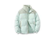 Warme, winterliche Herrenjacke – Hell Grün