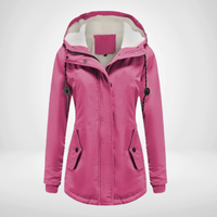 Stilvoll Damen Regenjacke | Warme – Rosa