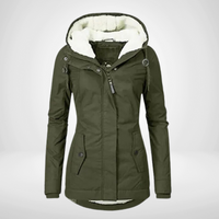 Stilvoll Damen Regenjacke | Warme – Oliv