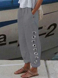 STELLA - Hose mit elastischer Taille – Grau