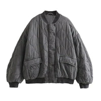 Elena | Lässige Damen-Bomberjacke mit Charme – Grau