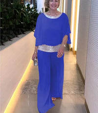 Eliana - Elegantes 2-teiliges Satz – Blau