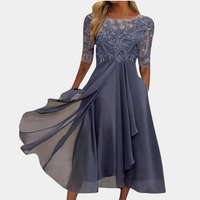 Bella - Elegantes und luftiges Midikleid für Frauen – Lila