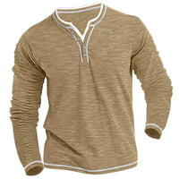 Ben | Modernes Herren Langarmhemd casual geschnitten – Khaki