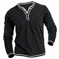 Ben | Modernes Herren Langarmhemd casual geschnitten – Schwarz