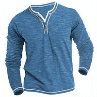 Ben | Modernes Herren Langarmhemd casual geschnitten – Blau