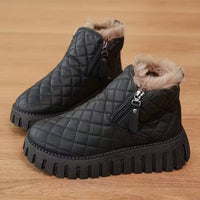 Finja™ – Warme Winterstiefel mit Kunstpelzfutter – Schwarz