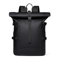 Seraso | Wasserabweisender Unisex Rucksack für Alltag und Reisen – Schwarz