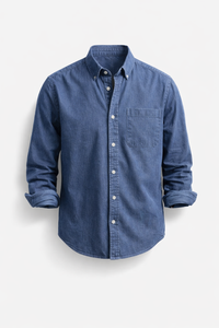 Keldros - Stilvolles Freizeit-T-Shirt – Denim Blau