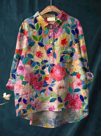 Sarah | Blumenmuster Peasant Bluse – Blumenmuster 12