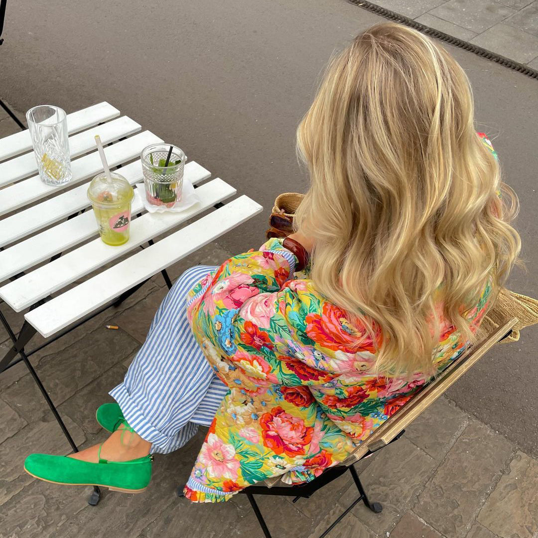 Solene - Blumen bedruckte Jacke