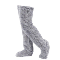 Lena | Flauschige Wintersocken extra weich & warm – Hellgrau