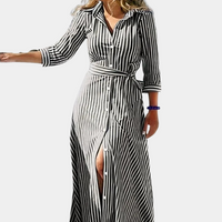 Daniela | Elegantes und bequemes Maxikleid für Frauen – Schwarz