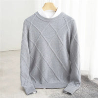BLUM - PULLOVER AUS PREMIUM KASCHMIR – Grau