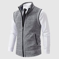Louis | Elegante Herren-Strickweste – Grau