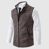 Louis | Elegante Herren-Strickweste – Khaki