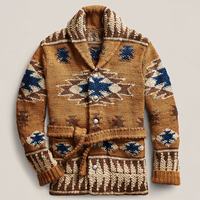 Vera | Klassische und elegante Sommer Strickjacke – Braun