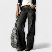 Cess - Denim-Hose mit weitem Bein – Grau