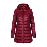 Juliane | Funktionale jacke mit Kapuze – Weinrot