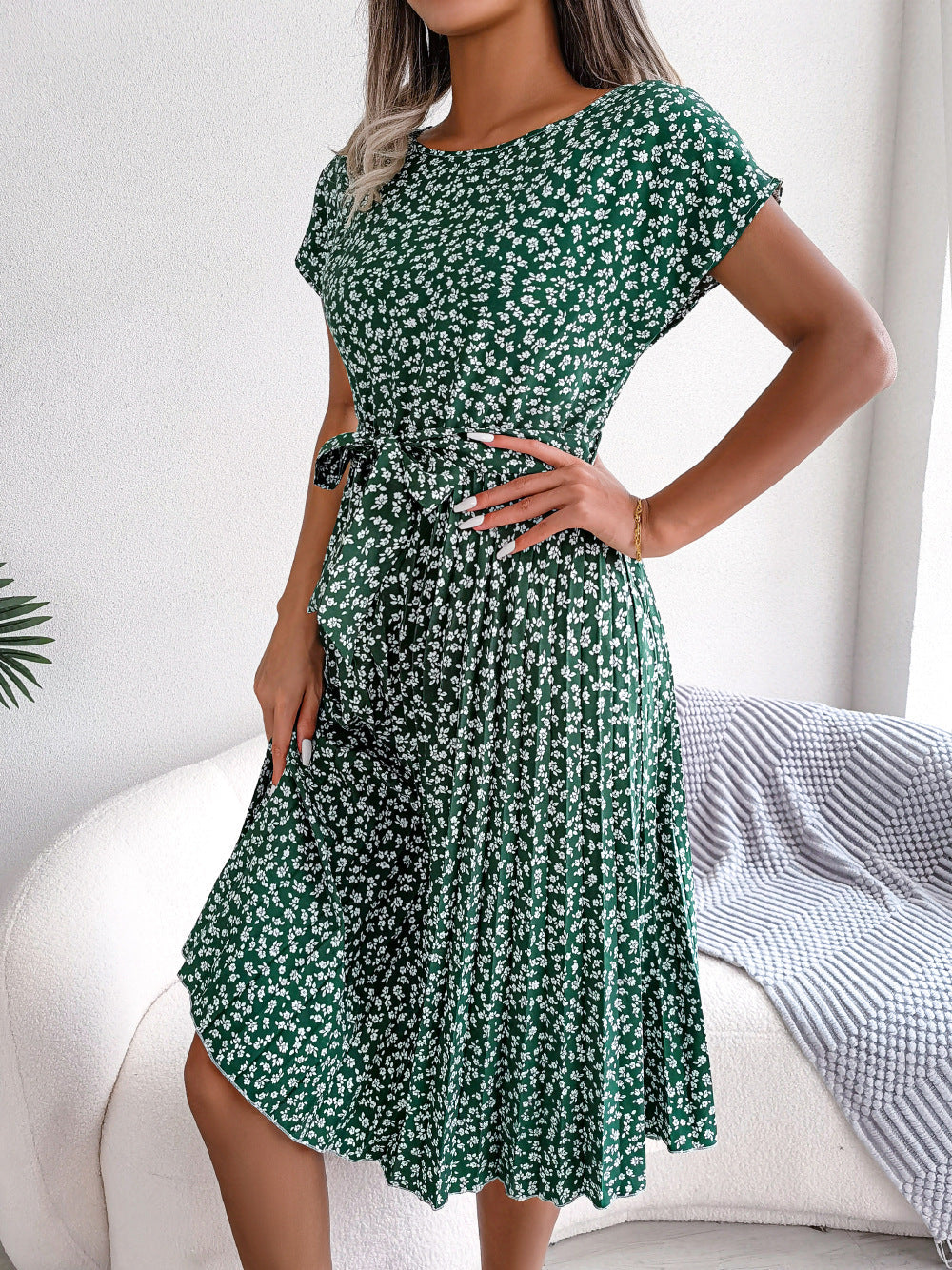 Kima | Elegantes Sommerkleid mit Blumendruck