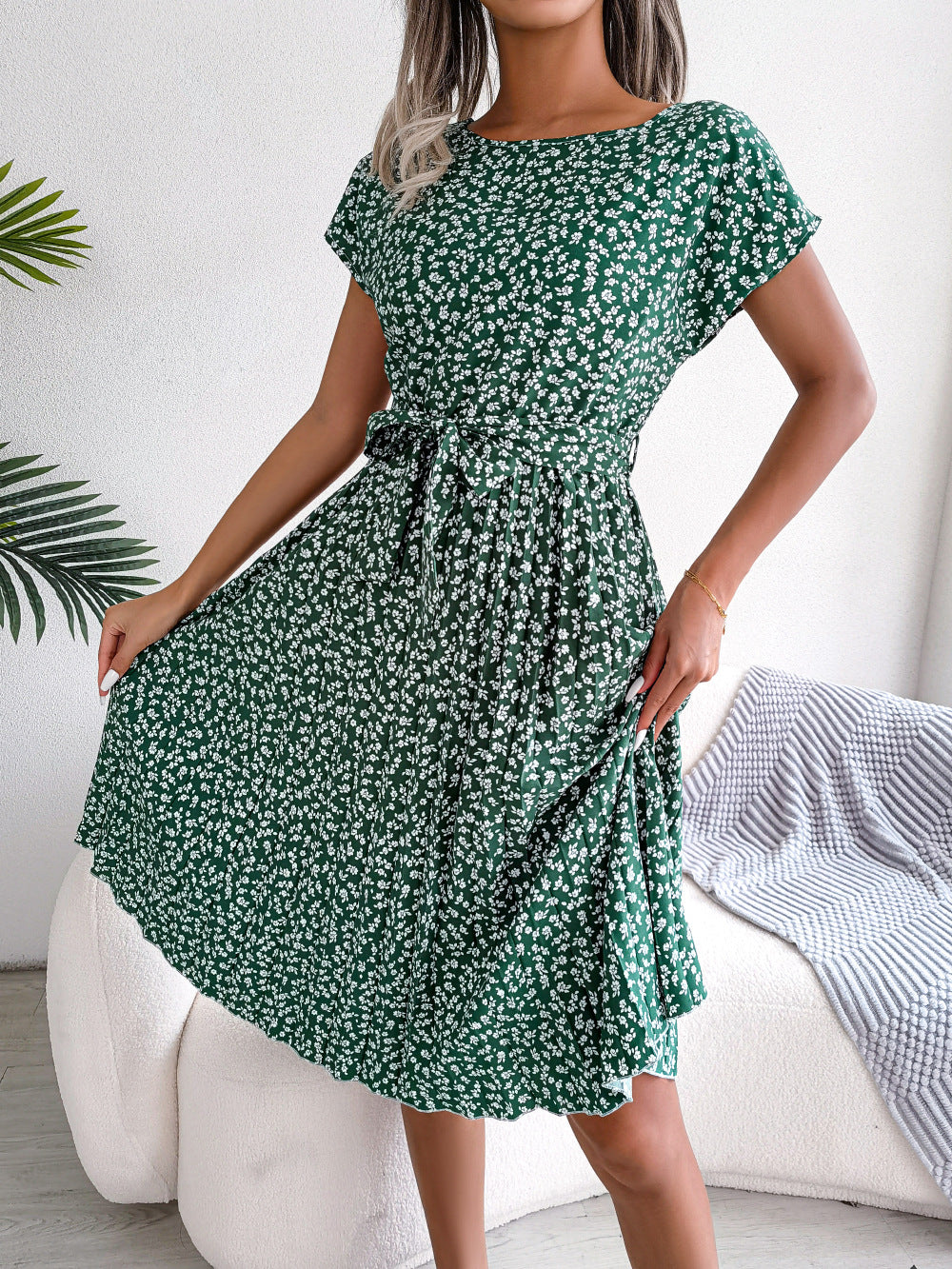 Kima | Elegantes Sommerkleid mit Blumendruck