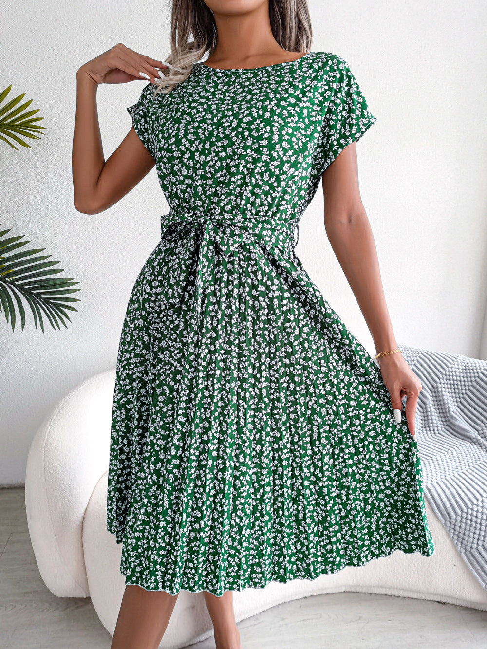 Kima | Elegantes Sommerkleid mit Blumendruck