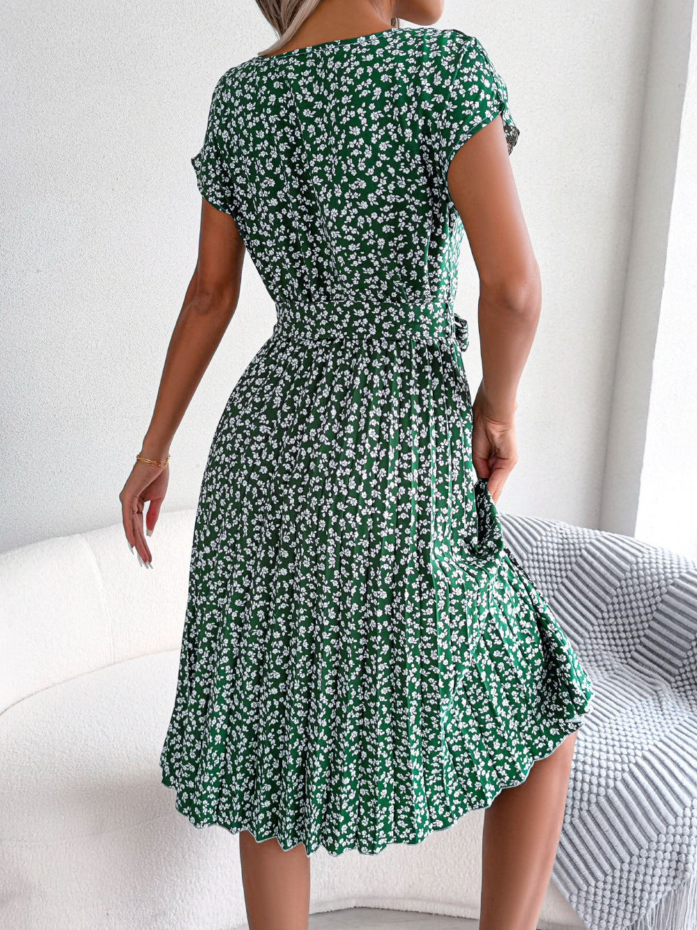 Kima | Elegantes Sommerkleid mit Blumendruck