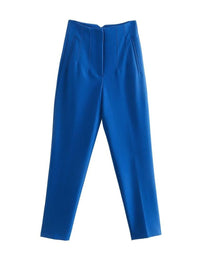 Elegante Damenhose - Knitterfrei und Vielseitig für Business und Freizeit – Hellblau