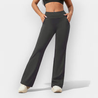 Bequeme Stretch Damen Hose – Grau