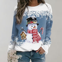 Festlicher Weihnachtspullover für Damen - Weich und Warm – Blau