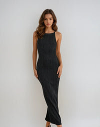 GIORGIA  | Elegantes langes Abendkleid – Schwarz