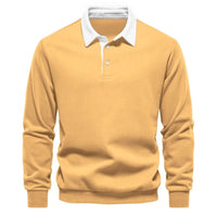 Herren Langarm Pullover – Gelb