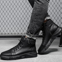 Herren Lässige Sneakers - Urbaner Streetwear Stil – Schwarz